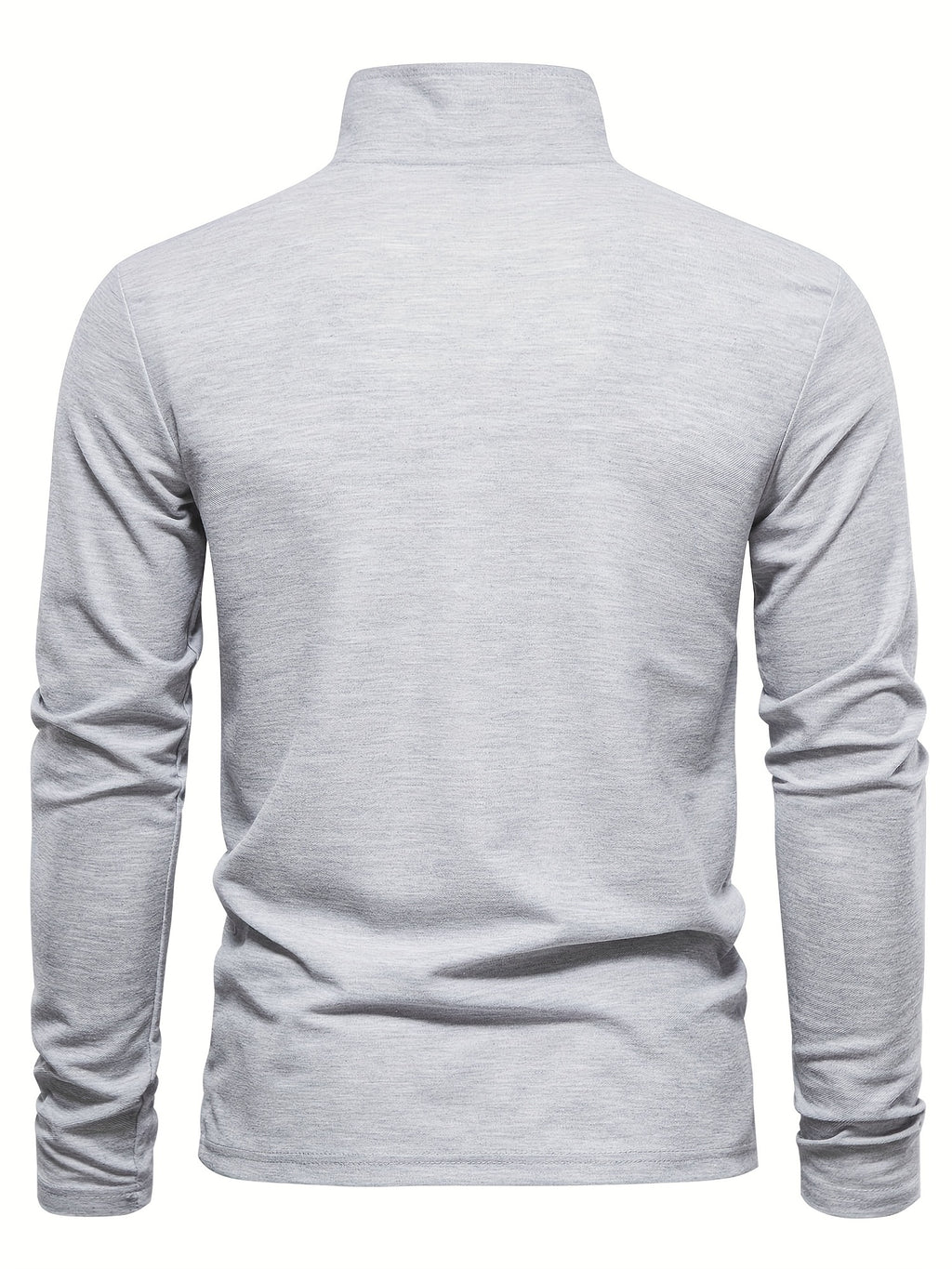 Men's Solid Giraffe Embroidery Long Sleeve Tennis Shirts, Slight Stretch All-match Fashion Men's Top