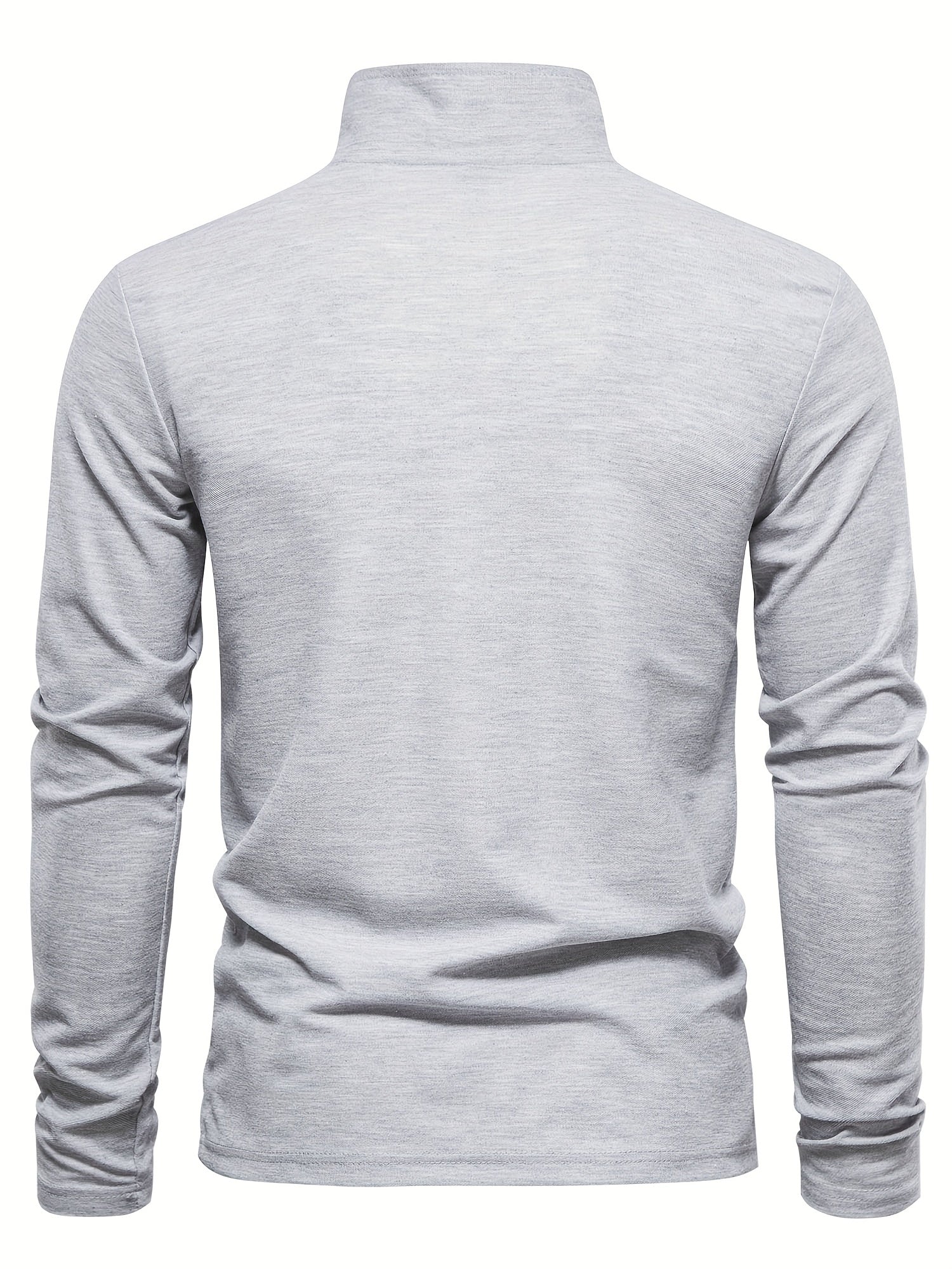 Men's Solid Giraffe Embroidery Long Sleeve Tennis Shirts, Slight Stretch All-match Fashion Men's Top