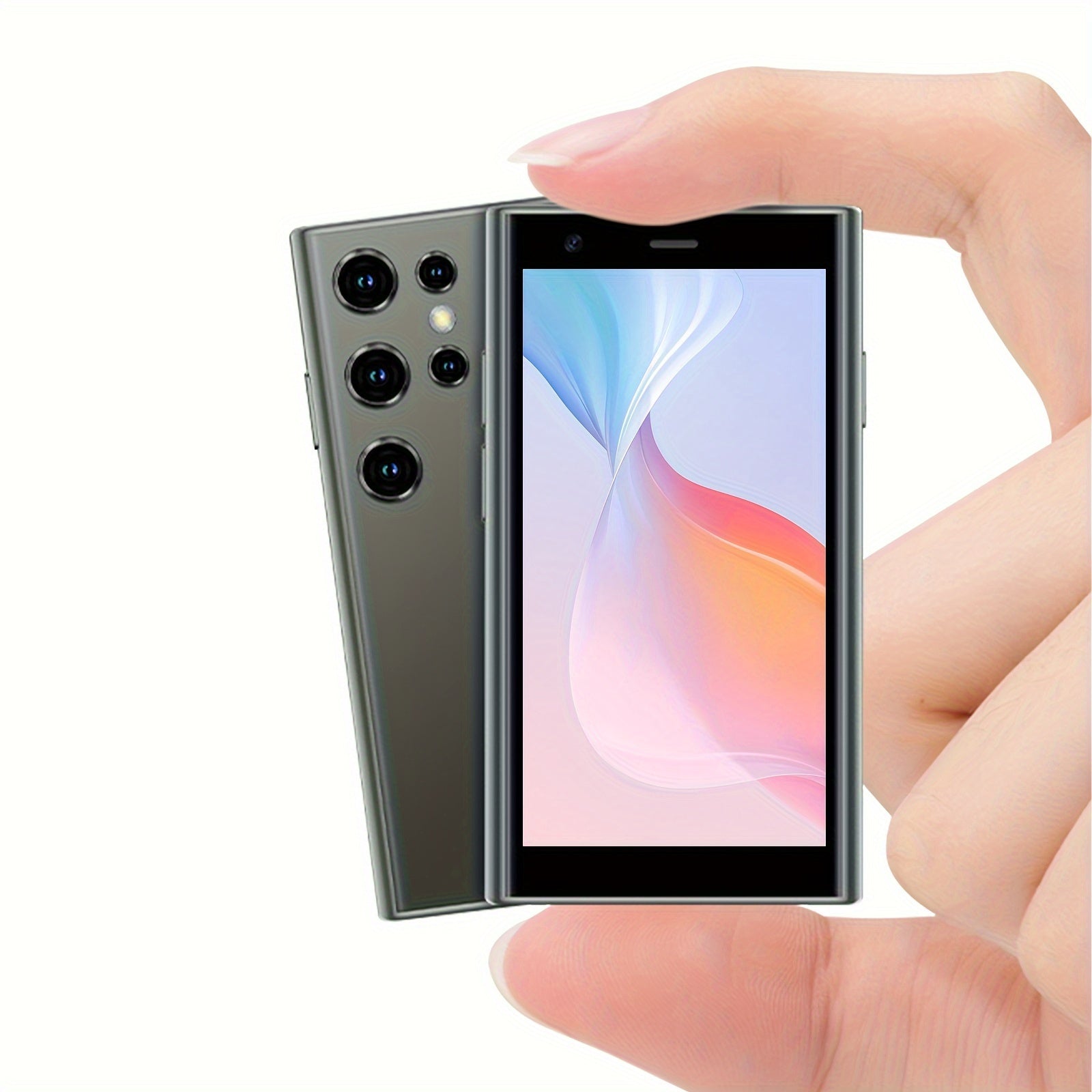 Mini Smartphone 3G Unlocked Mini Phone Kid's Smartphone 3.0'' HD Touch Screen World's Smallest Phone 1000mAh Battery Dual SIM Little Mobile Phone with Face ID Pocket Youngsters Cellphone 2GB+16GB Best Backup Phone Best Creati