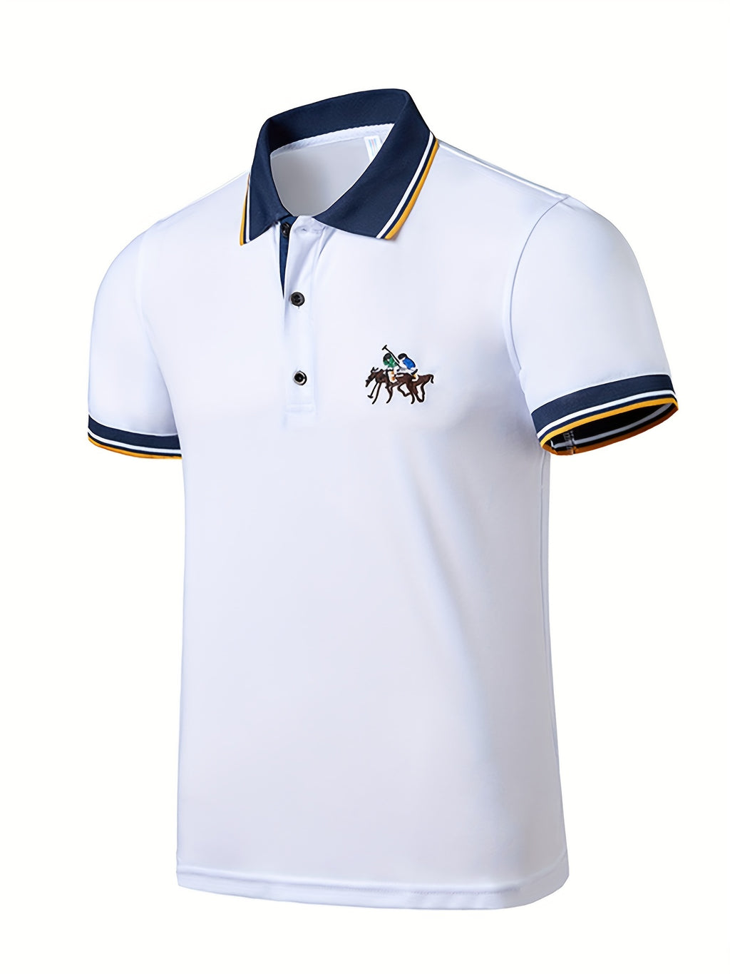 Plus Size Men'S Polo Shirts, Loose Elastic Comfortable Causal Short Sleeve for Business Formal Occasions Gifts