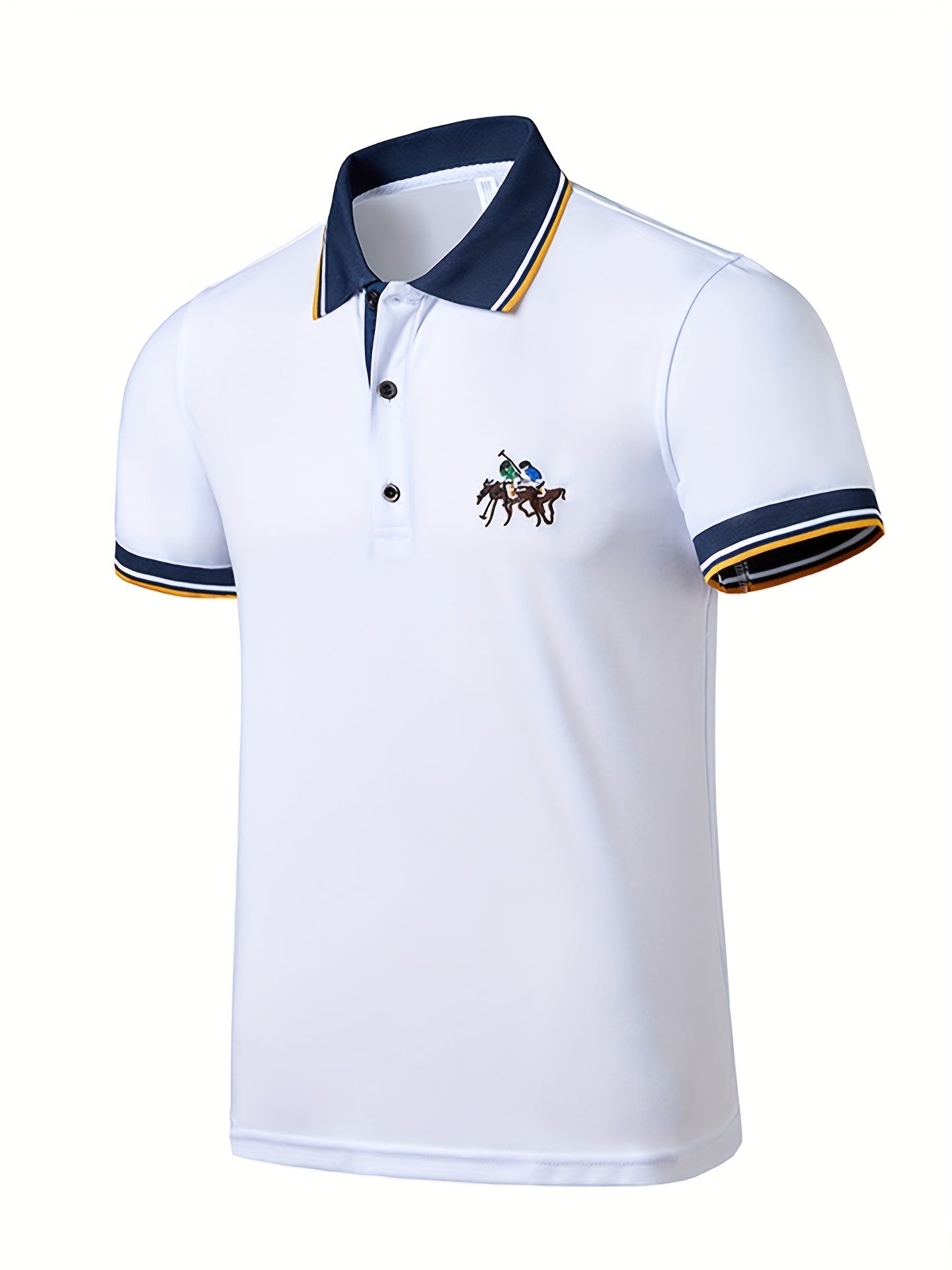 Plus Size Men'S Polo Shirts, Loose Elastic Comfortable Causal Short Sleeve for Business Formal Occasions Gifts