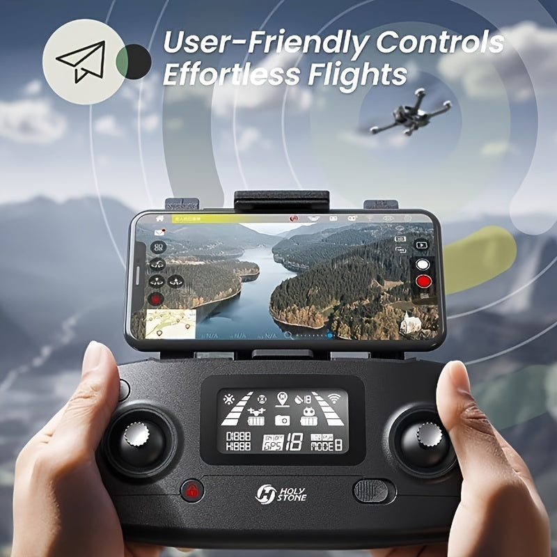 Holy Stone HS720E Drones with Camera for Adults 4K, 2 Batteries 46 Min Flight Time, 5GHz FPV Transmission, 130° FOV EIS Camera, Brushless Motor, Auto Return, Follow Me, GPS Drone for Beginner