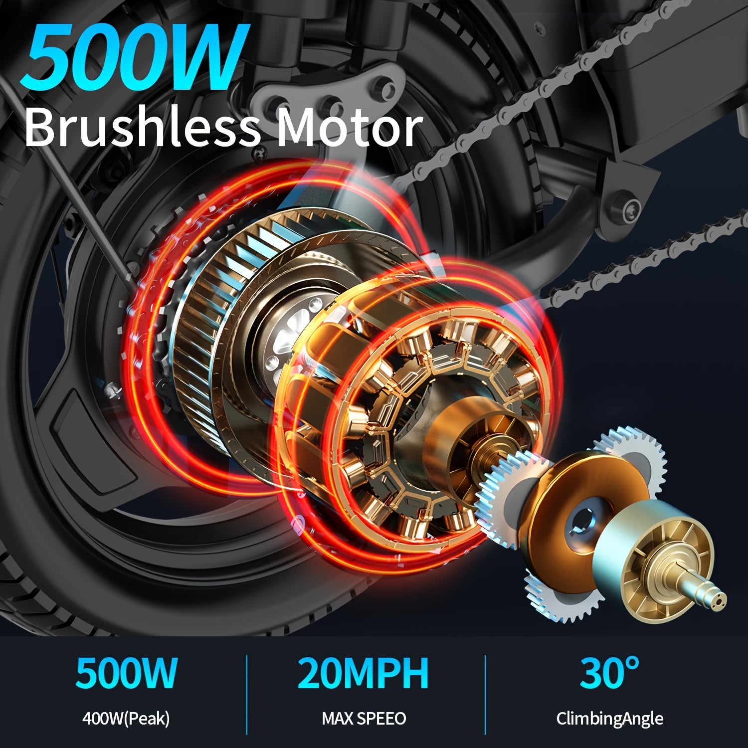 Electric Scooter Powerful, Adaptable To All Terrains, Essential For Outdoor Adventures, Simple Design, Friendly Travel, New Choice For Urban Life; 500W Power, Speed Of 20MPH, Range Of 30MILES, Climbing Slope Of 20-30, Long-te
