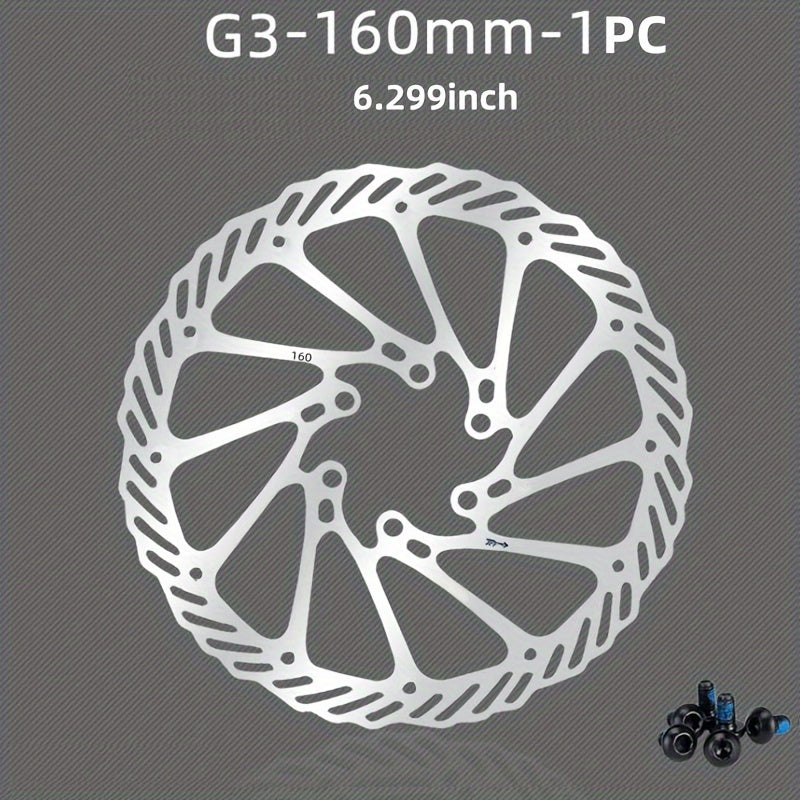 Bicycle Ultralight Brake Disc 160MM-180MM MTB Bike Disc Brake Pad Cassette Brake Disc With Screws