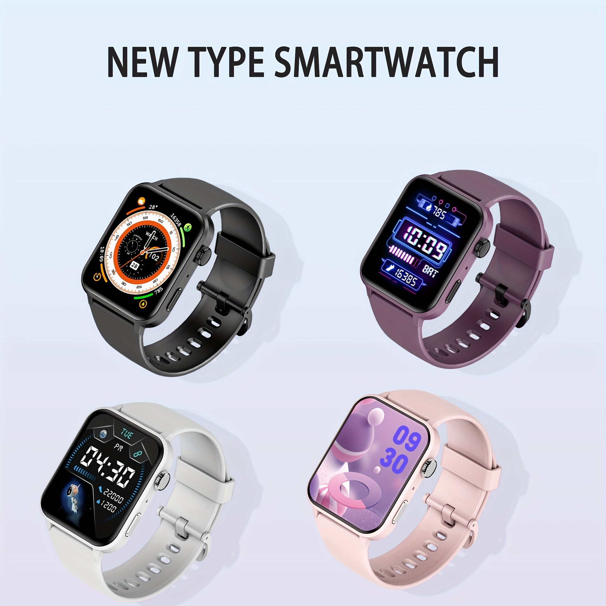 Smart Watch(Answer/Make Call), 1.85" Smart Watches for Men Women Voice Assistant, Push Message, 100+ Sport Modes, Fitness Activity Tracker, Weather, Stopwatch, Timer, Pedometer, Smartphone Watch, The Perfect Gift for Men And