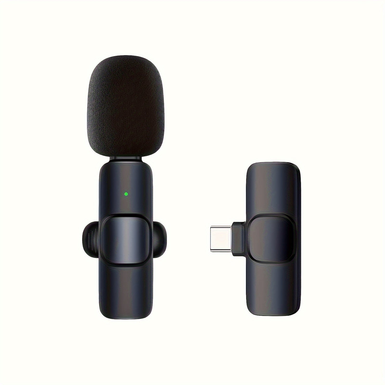 Professional Wireless Microphone, Smartphone, Laptop, Wireless Omnidirectional Condenser Recording Microphone, for Interviews, Video Podcasts, Video Logs, New Year Gift for Him