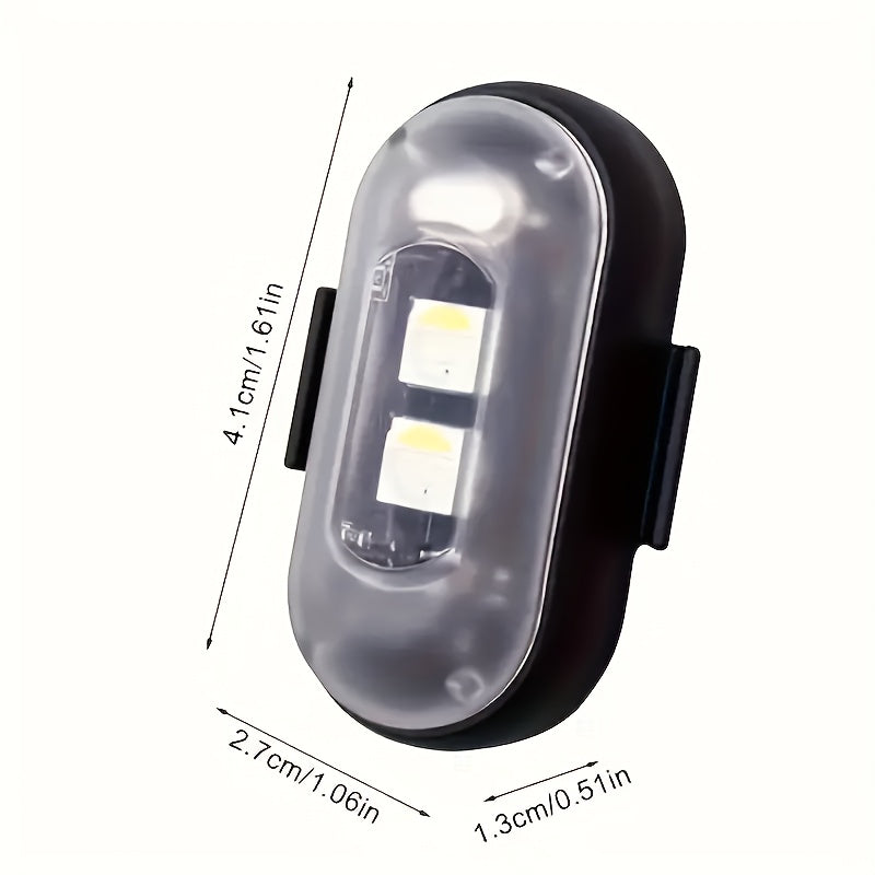 4/6pcs Wireless LED Strip Lights - 8-Color High-Brightness Anti-Collision Lighting with Remote Control, USB Charging, And Waterproof Design for Cars, Drones, Aircraft, Motorcycles, And Bikes