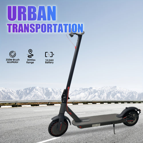 1pc Urban Transport Electric Scooter, 350W Foldable Alloy Steel Frame with Rear Brake, 8.5-inch Tires, 25-30KM/H Max Speed, Rechargeable Lithium Battery, 60Hz Dual Power Mode, US Plug, Scooter for Adults