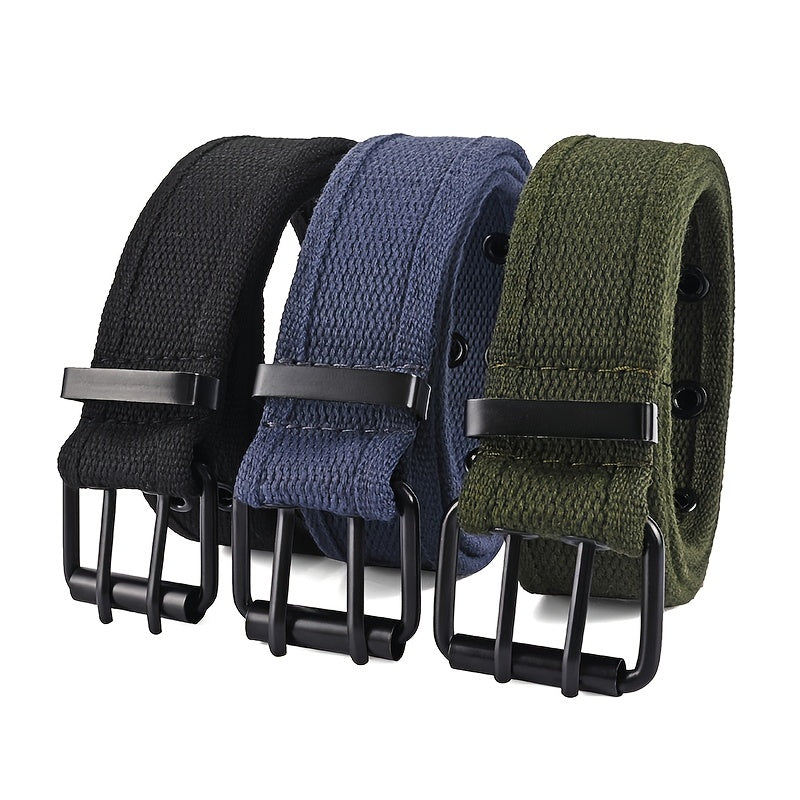 Unisex geflochtener Gürtel mit Dornschließe aus Metall, perfekt für legere, sportliche oder Business-Looks, ideal zu Jeans und Hosen