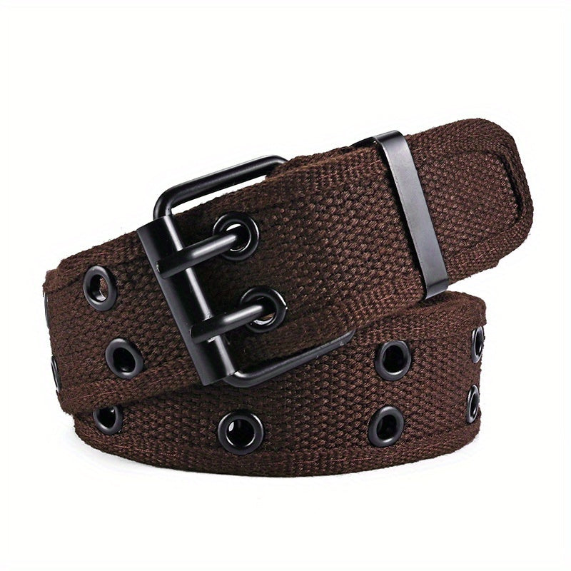 Unisex geflochtener Gürtel mit Dornschließe aus Metall, perfekt für legere, sportliche oder Business-Looks, ideal zu Jeans und Hosen