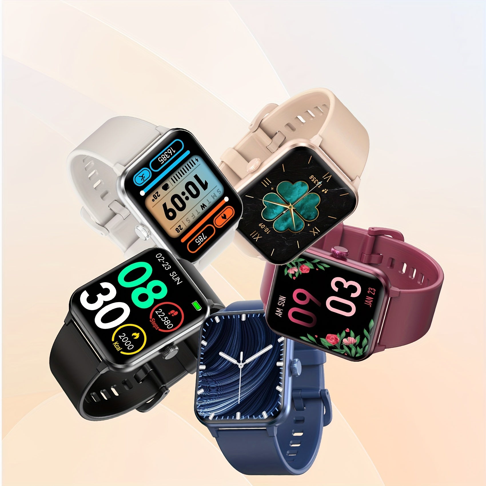 Smart Watch(Answer/Make Call), 1.85" Smart Watches for Men Women Voice Assistant, Push Message, 100+ Sport Modes, Fitness Activity Tracker, Weather, Stopwatch, Timer, Pedometer, Smartphone Watch, The Perfect Gift for Men And