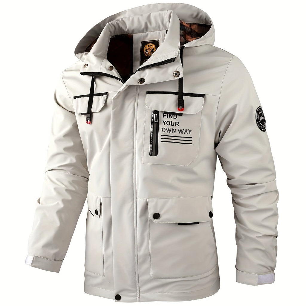 Spring and Summer Men's Fashion Casual Windbreaker Pilot Jacket Outdoor Sports Jacket