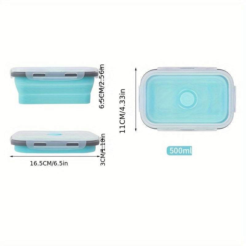 Collapsible Silicone Food Storage Containers - Microwave, Freezer & Dishwasher Safe Lunch Box with Stackable Meal Prep Containers Suitable for Leftovers, -the- Meals