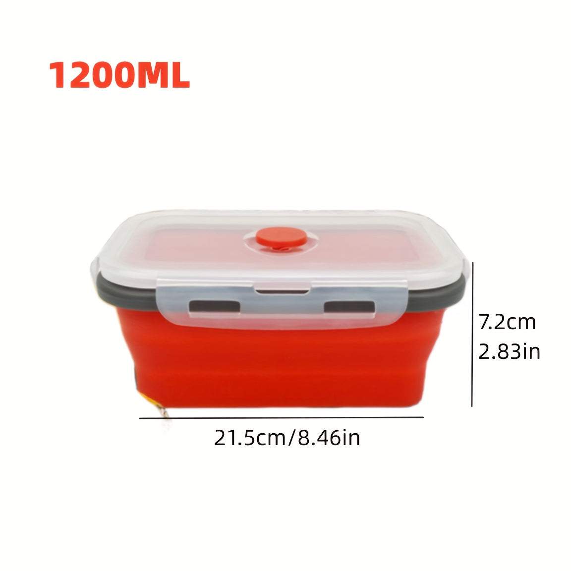 Collapsible Silicone Food Storage Containers - Microwave, Freezer & Dishwasher Safe Lunch Box with Stackable Meal Prep Containers Suitable for Leftovers, -the- Meals