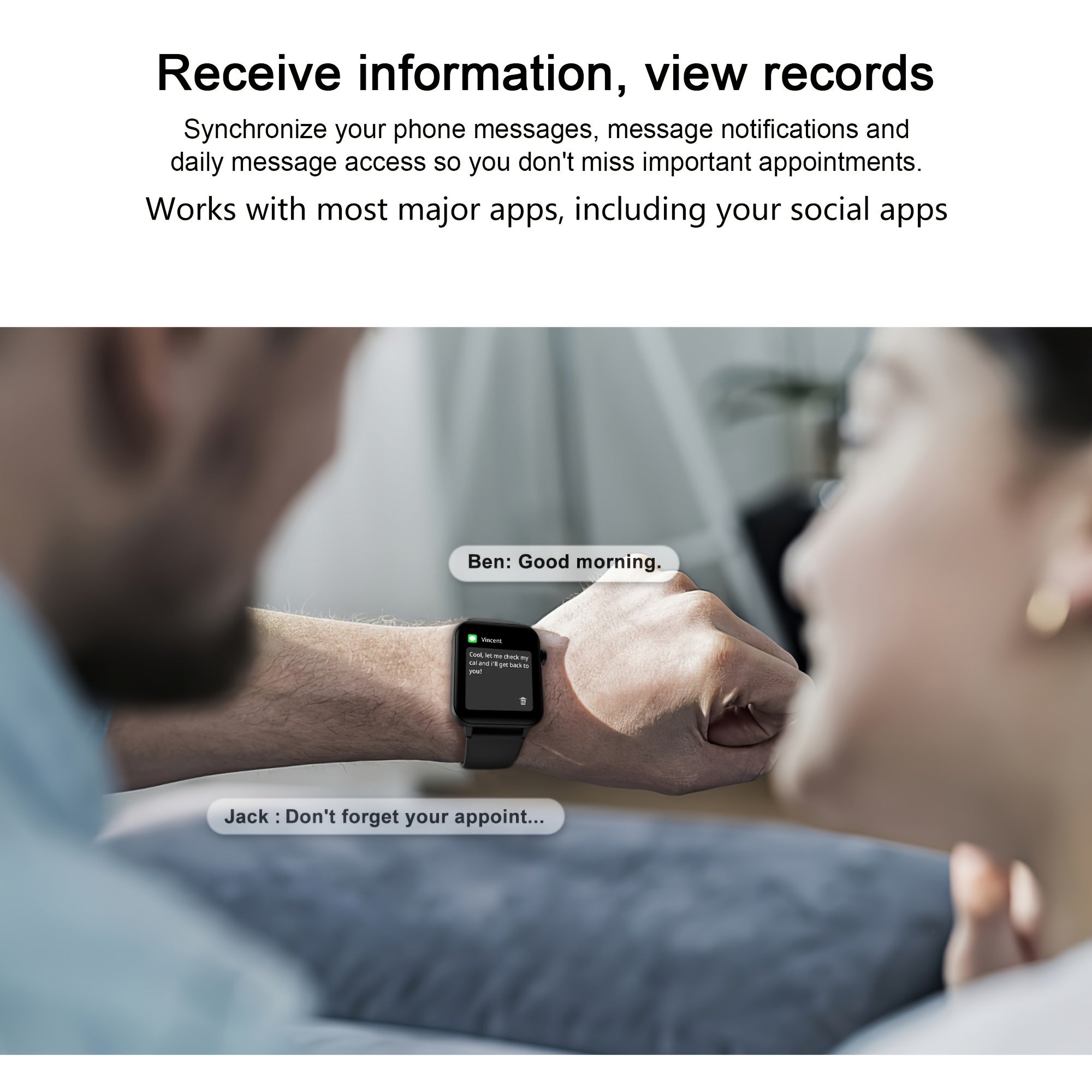 Smart Watch(Answer/Make Call), 1.85" Smart Watches for Men Women Voice Assistant, Push Message, 100+ Sport Modes, Fitness Activity Tracker, Weather, Stopwatch, Timer, Pedometer, Smartphone Watch, The Perfect Gift for Men And