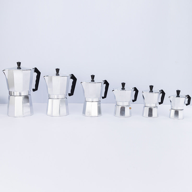 Wholesale of Octagonal Stainless Steel Mocha Coffee Pots And Other European Coffee Tools, Including Italian Aluminum Models, with Cross-Border Shipping Options.