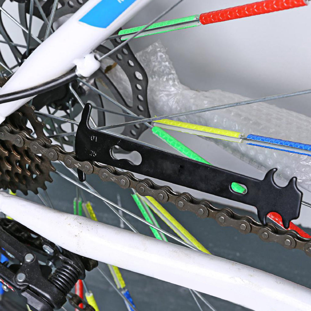 Bicycle Chain Wear Checker Indicator Repair Tool Mountain Road Chains Gauge Measurement Ruler Replacement Bicycle Accessories