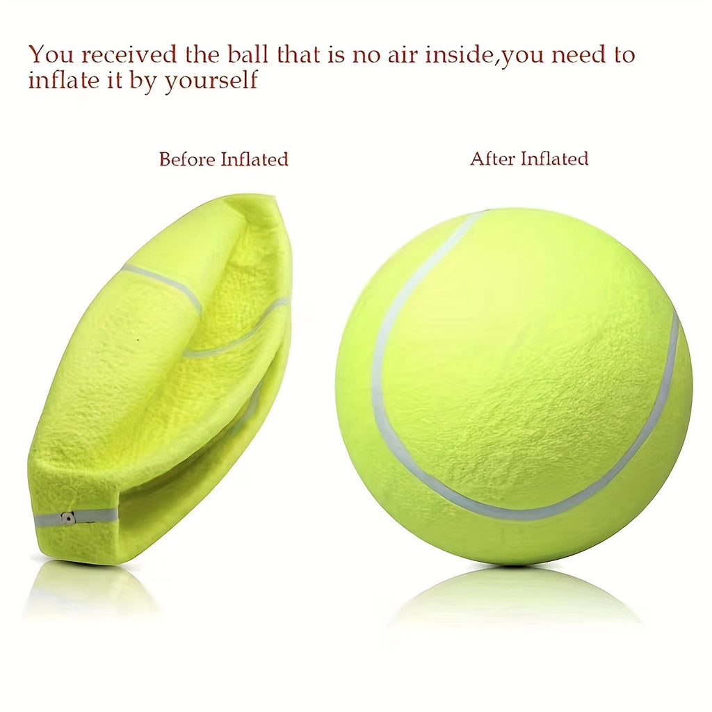 1pc Pet Tennis Ball, 24cm/9.5in Dog Tennis Ball Thrower for Training, Interactive Dog Toys