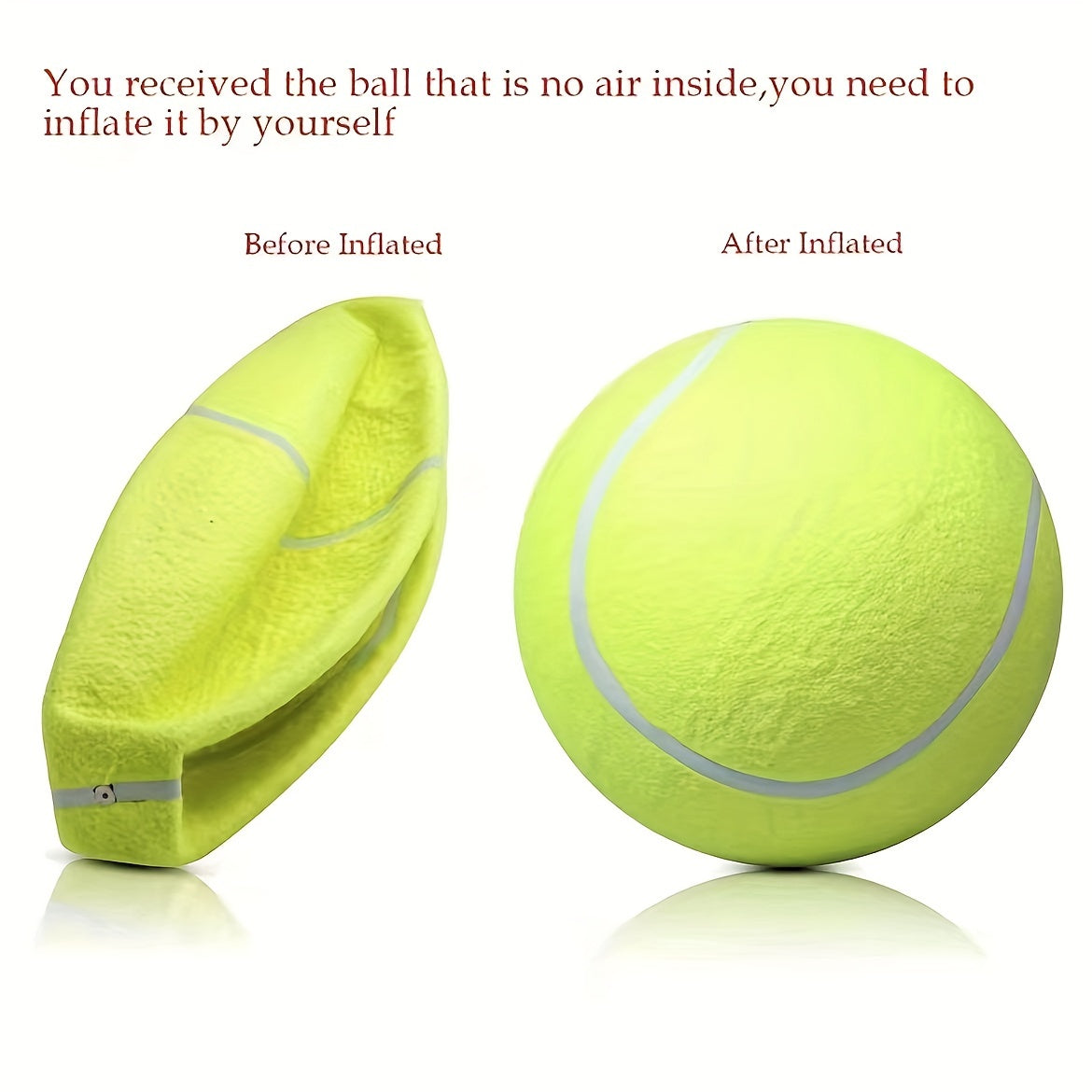 1pc Pet Tennis Ball, 24cm/9.5in Dog Tennis Ball Thrower for Training, Interactive Dog Toys