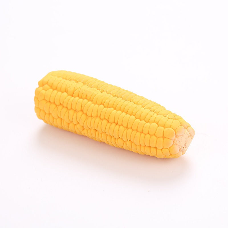 New Pet Toys Squeak Toys Latex Corn Shape Puppy Dogs Toy Pet Supplies Training Playing Chewing Dog Toys for Small Dogs