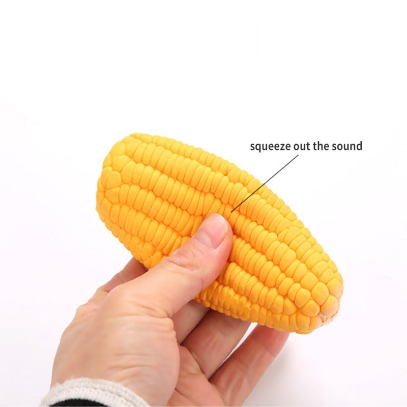 New Pet Toys Squeak Toys Latex Corn Shape Puppy Dogs Toy Pet Supplies Training Playing Chewing Dog Toys for Small Dogs