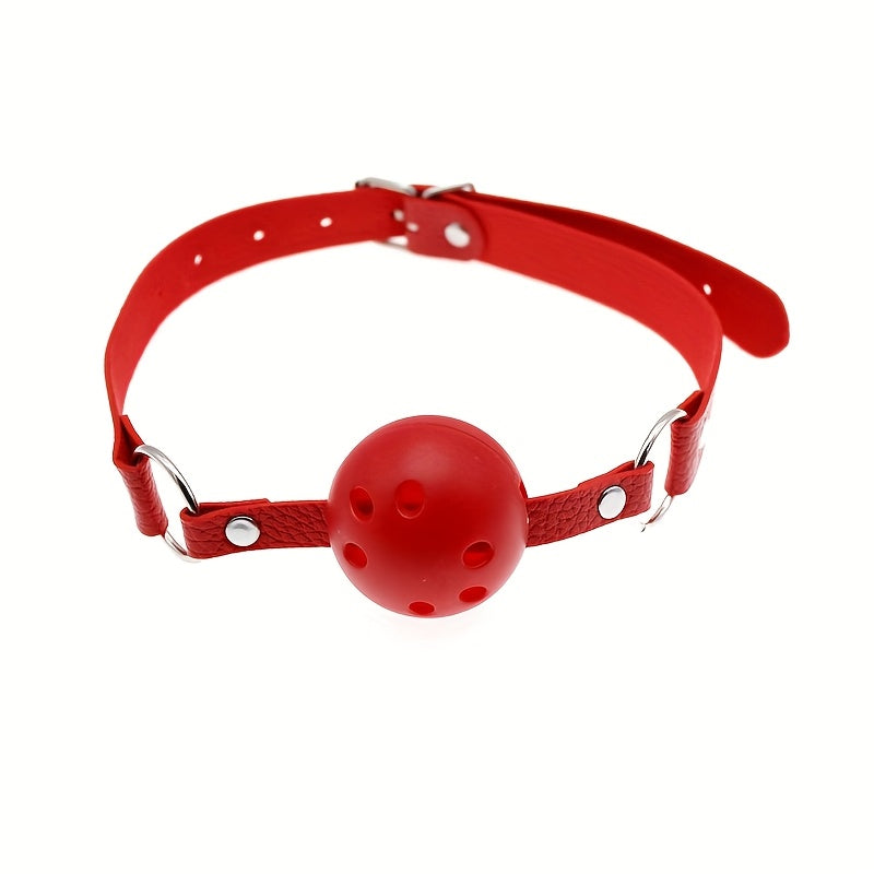 Adult Intimacy Accessories, Leather Gag Ball, Couples Flirting Game Props, Alternative Toys for Adults