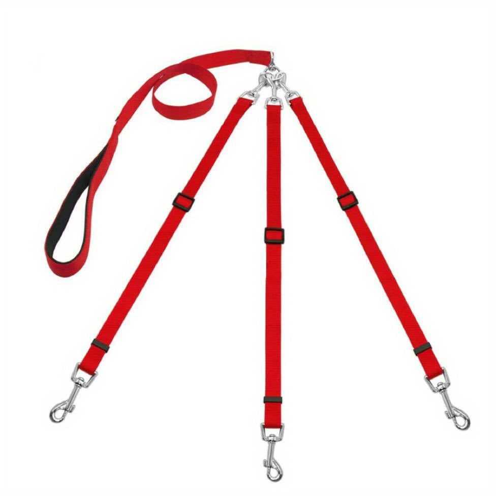 Adjustable No-Pull Dog Leash Suitable for Outdoor Walking & Car Travel - 3-Way Car Seat Belt Harness for Dogs, for Hiking, Camping, Vehicle Rides