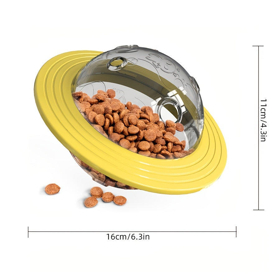Interactive UFO Design Dog Ball Toys, Food Dispensing Pet Slow Feeder Ball, Dog Enrichment Toys, Dogs IQ Treat Ball Puzzle Toy