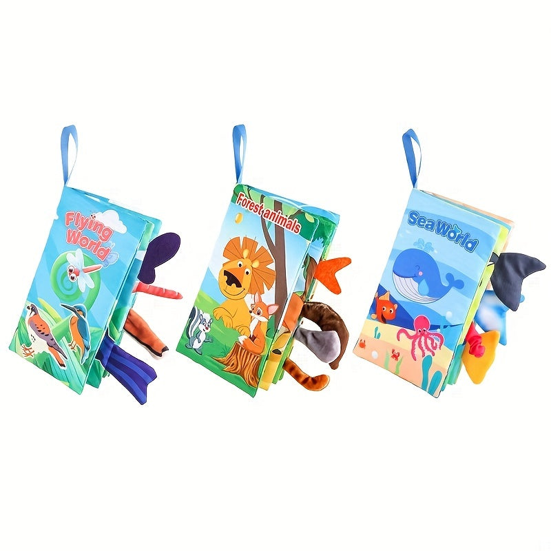 [Touch Feel Books] Touch Feel Cloth Books | Crinkle Soft Sensory Toys | Christmas Stocking Stuffers Gifts