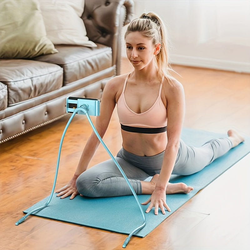 55cm Tall Adjustable Bendable Overhead Smartphone and Tablet Stand - Universal Lazy Holder with Sturdy TPU Frame for Bedside and Living Room - Water-Resistant, Convenient and Space-Saving Home and Office Essential