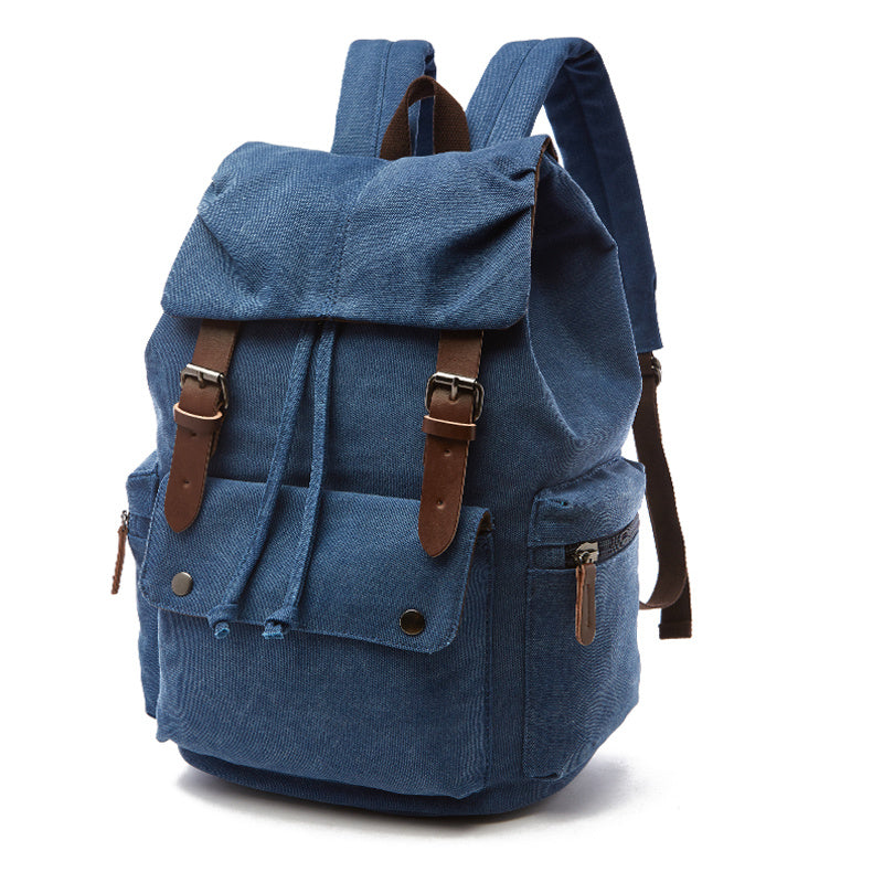 Outdoor Leisure Retro Canvas Travel Backpack - Computer Backpack - Durable & Spacious - For Men & Women - Perfect for Hiking, Camping & Everyday Use - Great Gift for Adventurers