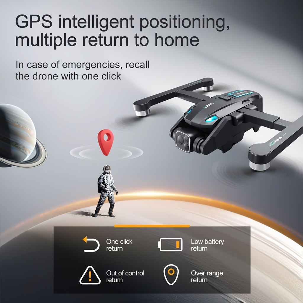 2024 GPS Drones with Camera for Adults 4K, 180° Obstacle Avoidance, Brushless Motor, 5G WiFi Transmission, Smart Return Home, Professional FPV Drone for Beginner, 36Mins Long Flight+ 2Batteries