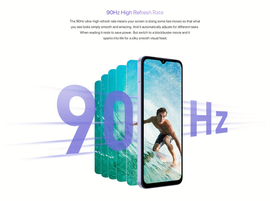 UMIDIGI Entsperrtes Handy, G5 Unisoc T606, 8GB +128GB Android 13 Smartphone Entsperrt Mit 6.6" Vollbild, 50MP+2MP+8MP AI Dreifachkamera, 5000mAh Akku Schnellladung Mobiltelefone