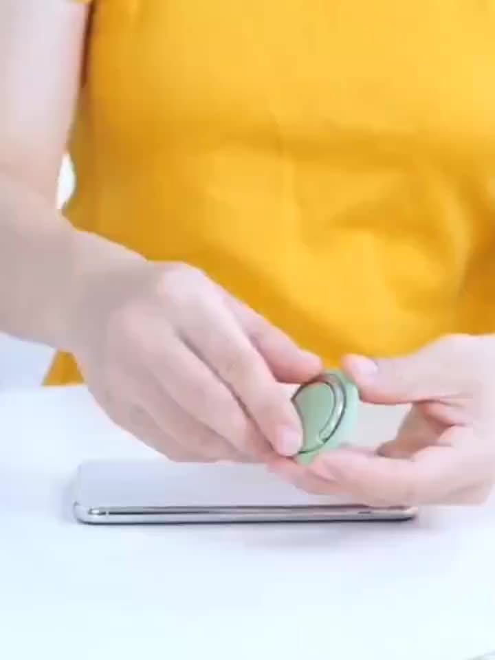360 Grade Draaiende Universele Vingerringhouerstaander met Magnetiese Montering en Foonagterplakkerblokkiebeugel vir Selfoonmotor