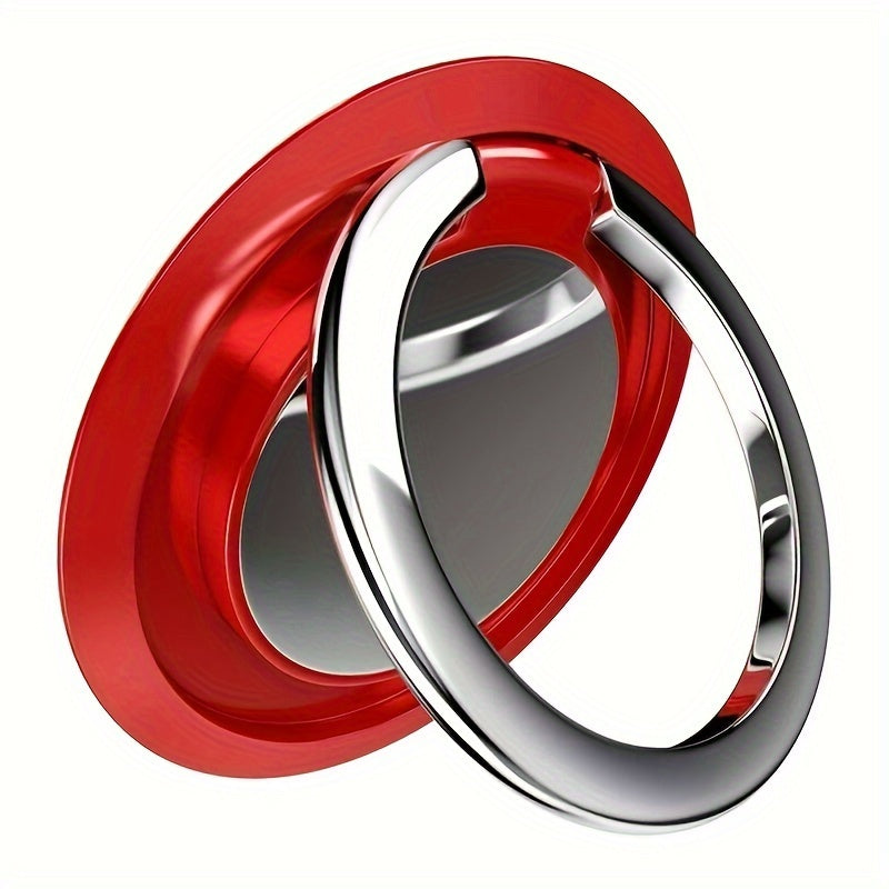 360 Degree Rotating Universal Finger Ring Holder Stand with Magnetic Mount and Phone Back Sticker Pad Bracket for Mobile Phone Car