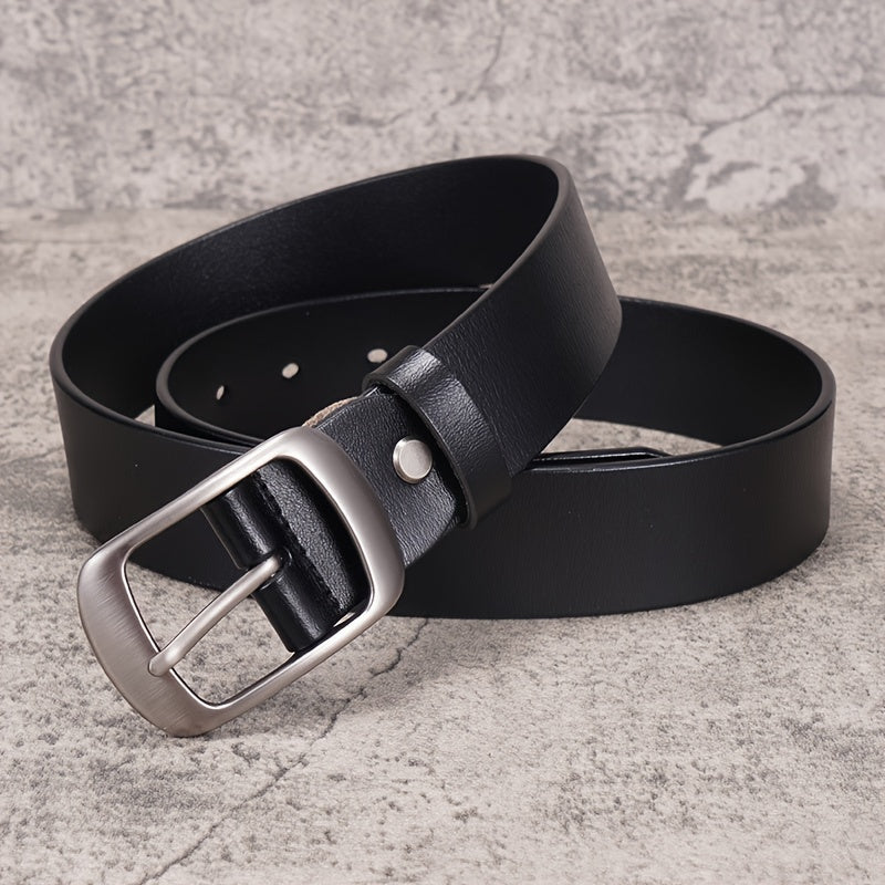 Women'S Genuine Leather Belt - Elegant Brown Leather Strap with Metallic-like buckle, for Jeans, Dresses, Formal & Everyday Outfits - Durable Everyday & Special Occasion Belt for Women, Versatile Fashion Accessory, Sophistica