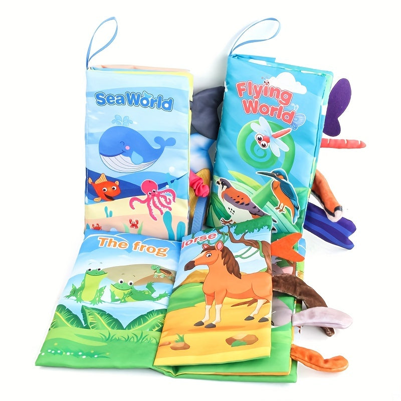[Touch Feel Books] Touch Feel Cloth Books | Crinkle Soft Sensory Toys | Christmas Stocking Stuffers Gifts
