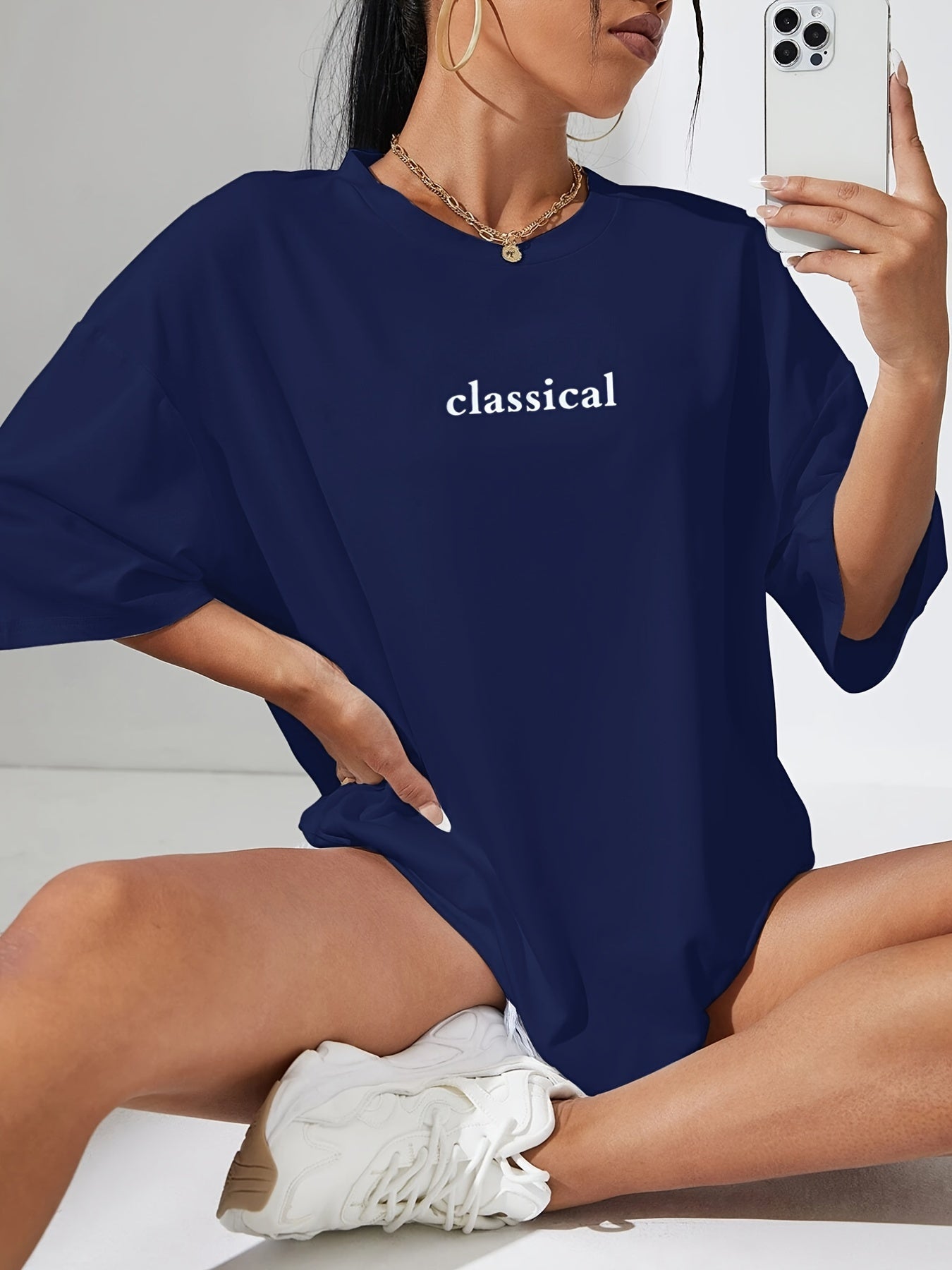 Women'S Soft Pink T-Shirt - Loose Fit Everyday Casual Top with Round Neck & Short Sleeves - Breathable Everyday Basic Tee for Women - Minimalist Everyday Outfits, Ladies T Shirts, Summer Clothing, Relaxed Fit Shirt, Medium St