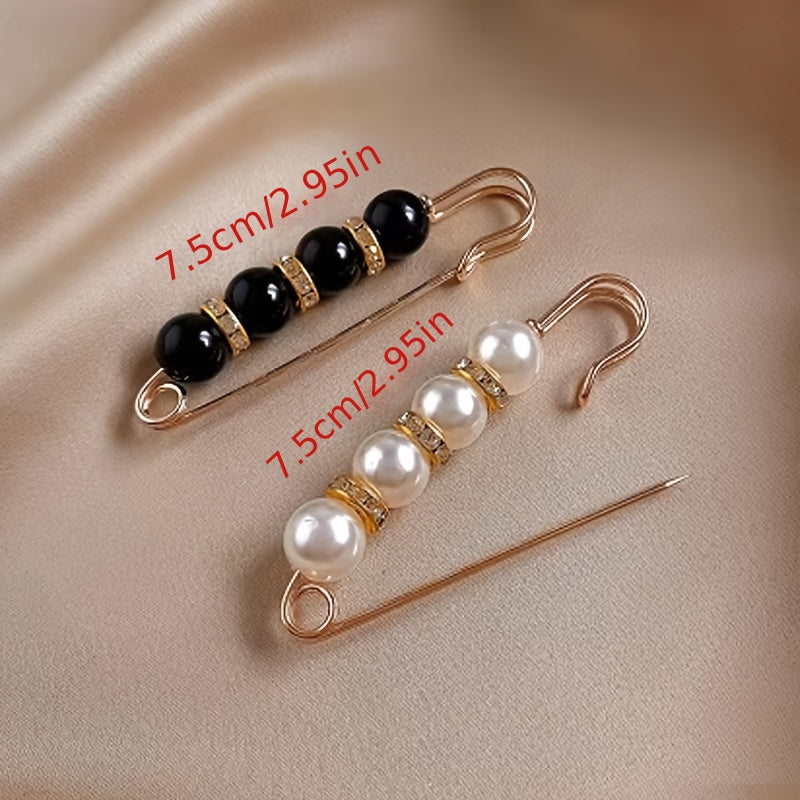 1 Exquisite and Elegant Beaded Waist-cinching Brooch Pin, Used for Reducing and Securing the Waistband of Jeans, Fixing Clothes, Pants, Skirts, and Cinching the Waist. A Handmade Jewelry Gift for Friends