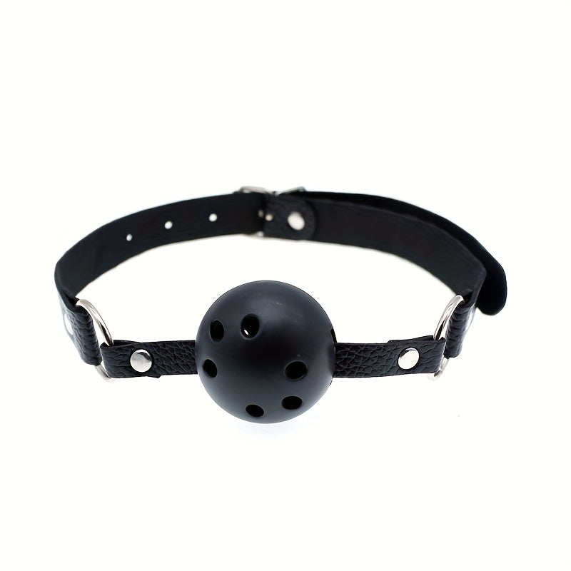 Adult Intimacy Accessories, Leather Gag Ball, Couples Flirting Game Props, Alternative Toys for Adults