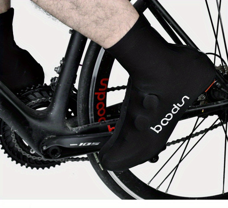 1 Pair Reflective High Elastic Breathable Zipper Cycling Shoe Cover Road Mountain Bike MTB Shoes Cover Lycra Bicycle Overshoes For Men And Women