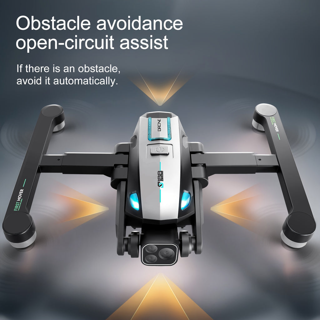 2024 GPS Drones with Camera for Adults 4K, 180° Obstacle Avoidance, Brushless Motor, 5G WiFi Transmission, Smart Return Home, Professional FPV Drone for Beginner, 36Mins Long Flight+ 2Batteries