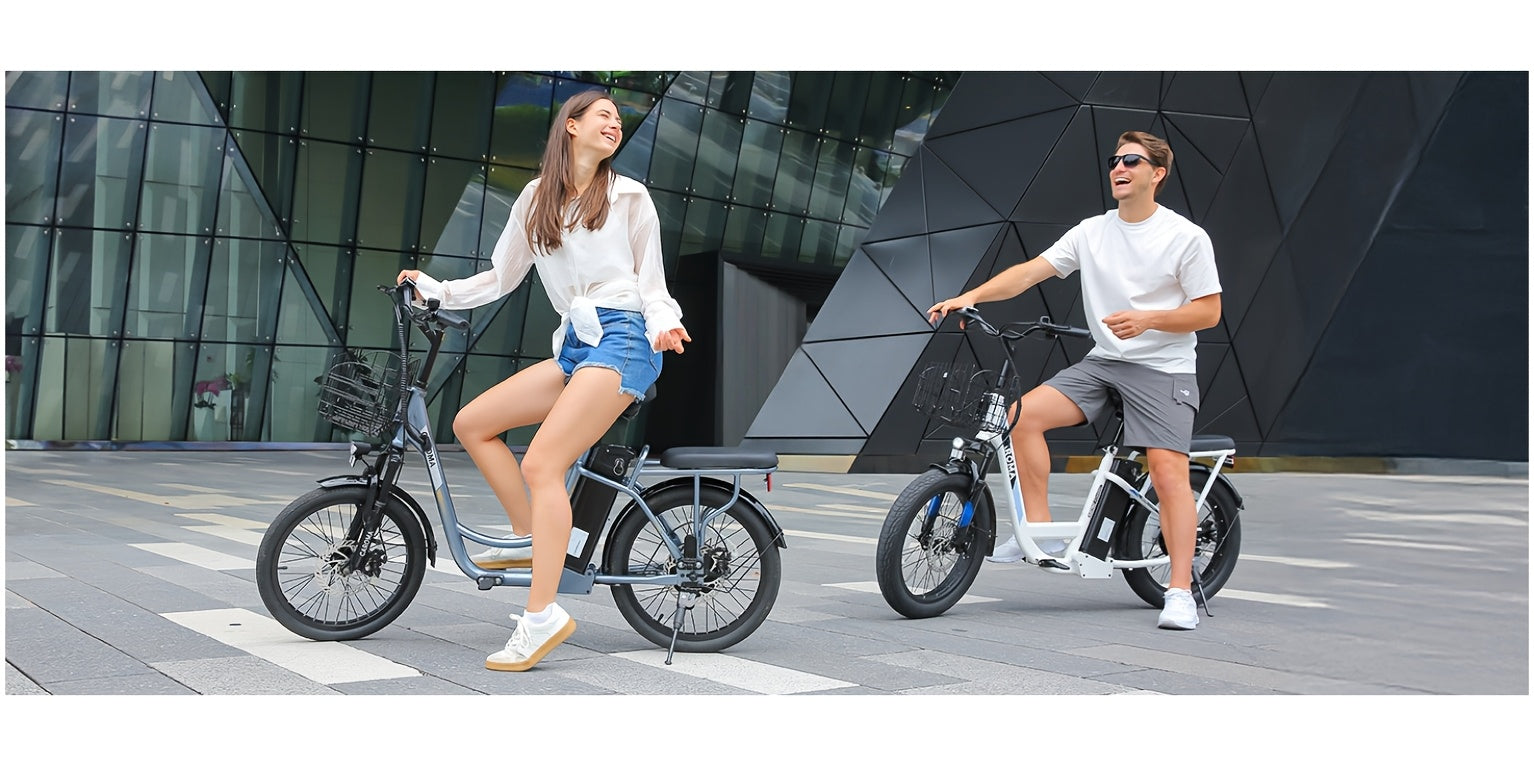 [Electric Scooter, 500W] 500W Electric Scooter, 48V Removable Lithium Battery, Max Range 25 Miles, 20MPH with Seat, with Basket, with Rear Seat, Rear Seat Max Load 110lbs, Shock Absorption, Christmas and New Year Birthday Gif