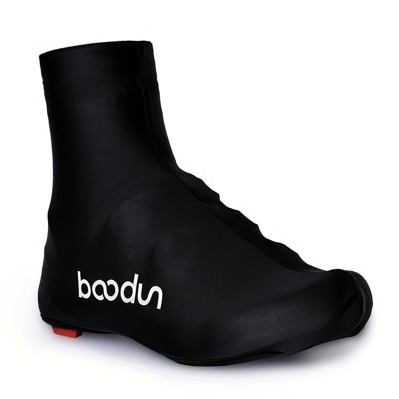 1 Pair Reflective High Elastic Breathable Zipper Cycling Shoe Cover Road Mountain Bike MTB Shoes Cover Lycra Bicycle Overshoes For Men And Women