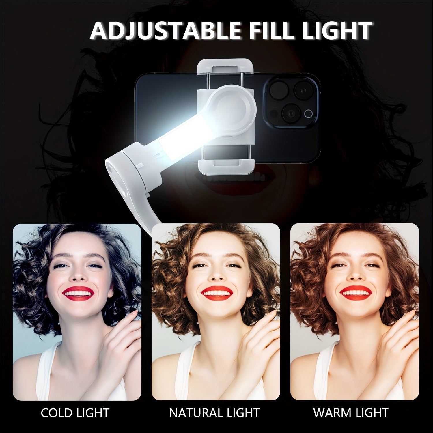 3-Axis Portable Smartphone Gimbal Stabilizer - Auto Tracking, Foldable, Rechargeable Lithium Battery, Wireless, USB Charging - Ideal for Video Recording, Vlogging, and Target Tracking