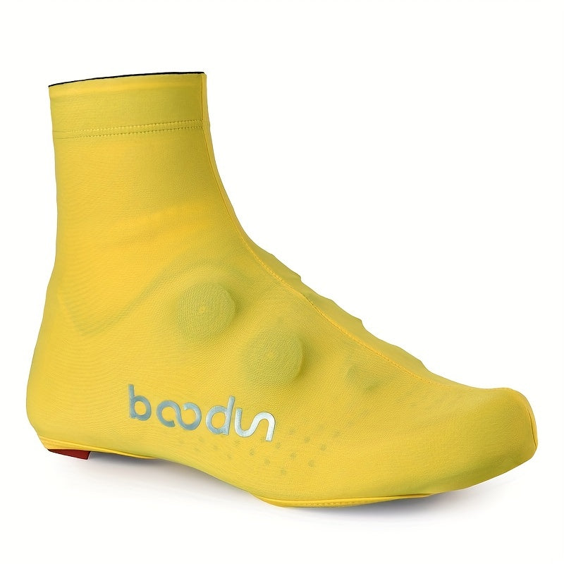 1 Pair Reflective High Elastic Breathable Zipper Cycling Shoe Cover Road Mountain Bike MTB Shoes Cover Lycra Bicycle Overshoes For Men And Women