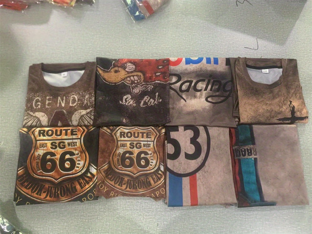 Men's T shirt Tee Graphic Tee Funny T Shirts Slogan T Shirts Skull Letter Graphic Prints Crew Neck Brown 3D Print Outdoor Street Print Clothing Apparel Vintage Sports Designer