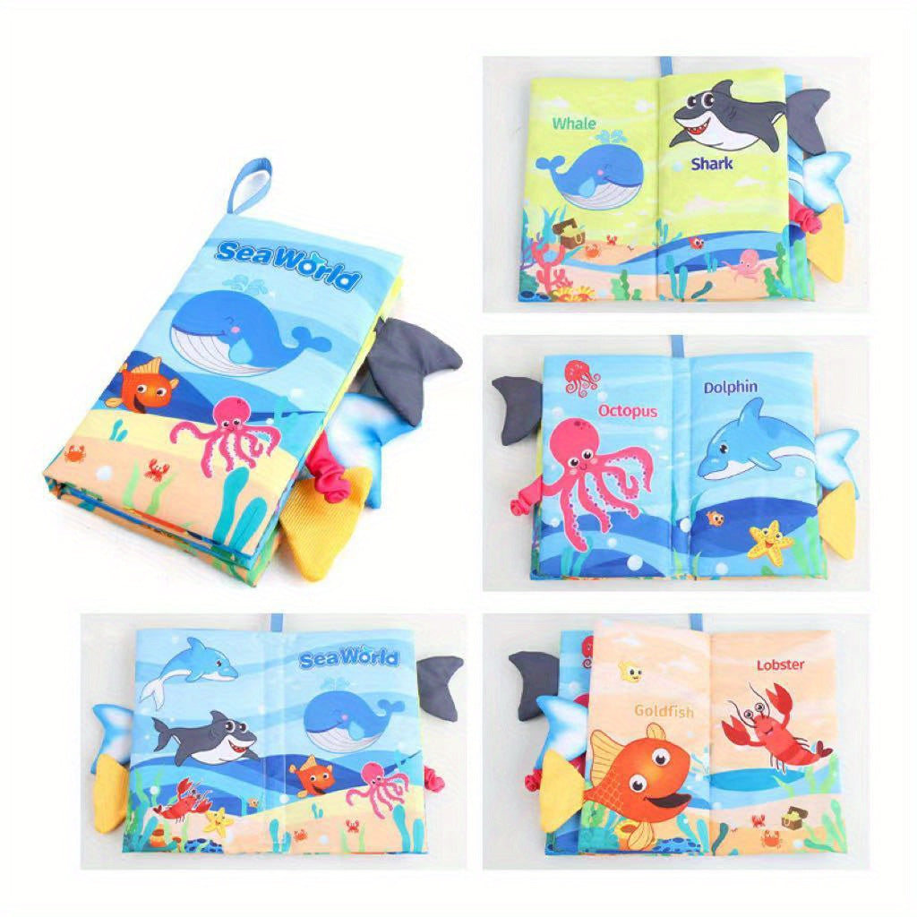 [Touch Feel Books] Touch Feel Cloth Books | Crinkle Soft Sensory Toys | Christmas Stocking Stuffers Gifts