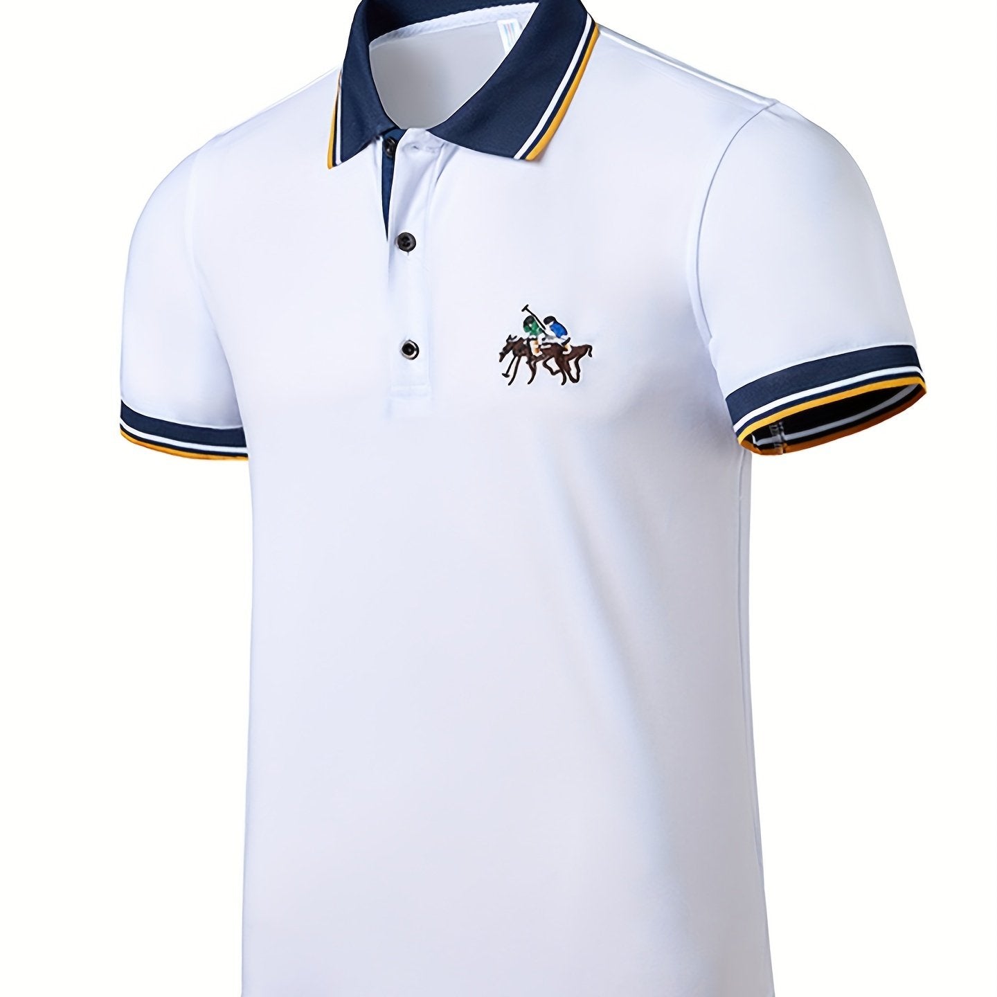 Plus Size Men'S Polo Shirts, Loose Elastic Comfortable Causal Short Sleeve for Business Formal Occasions Gifts