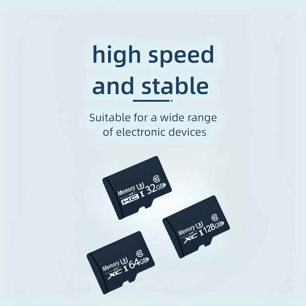 Micro SDXC Memory Card, U3, Read Speed Up To 100 MB/s 32G 64G 128G Full HD Suitable For Cell Phones, Cameras, Car Loggers, Company Security, Home Monitoring, Drones, Aerial Models